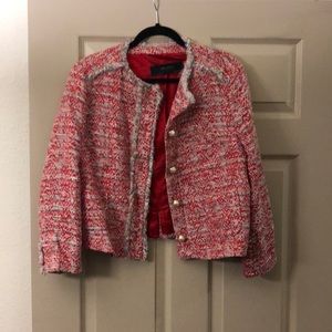 Zara tweed jacket size XL